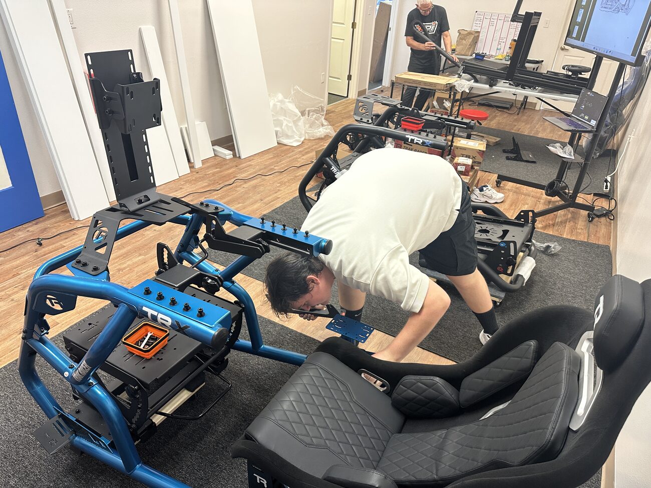Custom racing simulator built by hand at Velocity Pro Sims in Daytona Beach