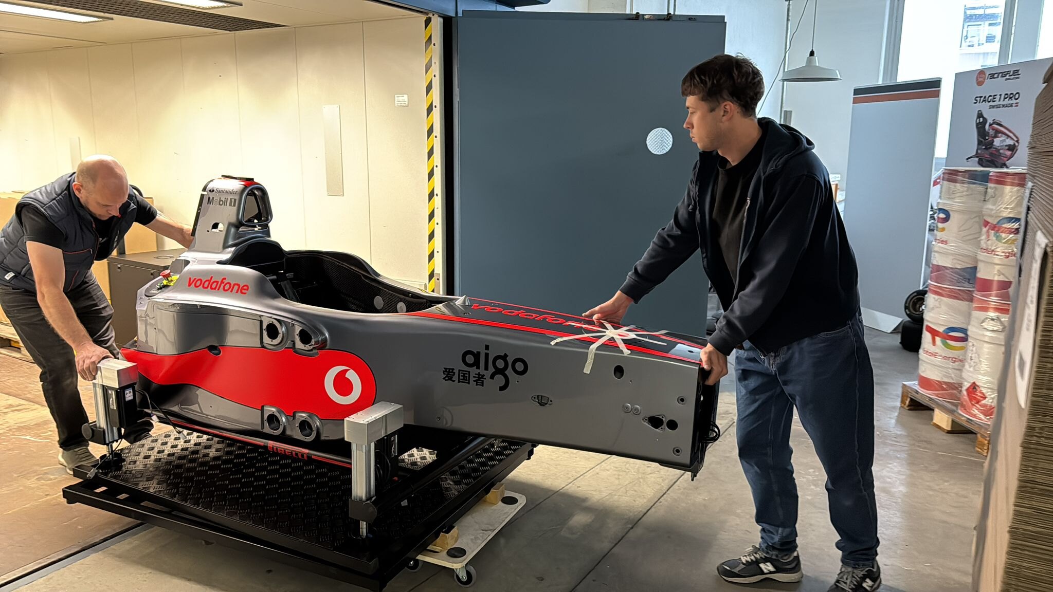 A Formula chassis being built by hand in our shop